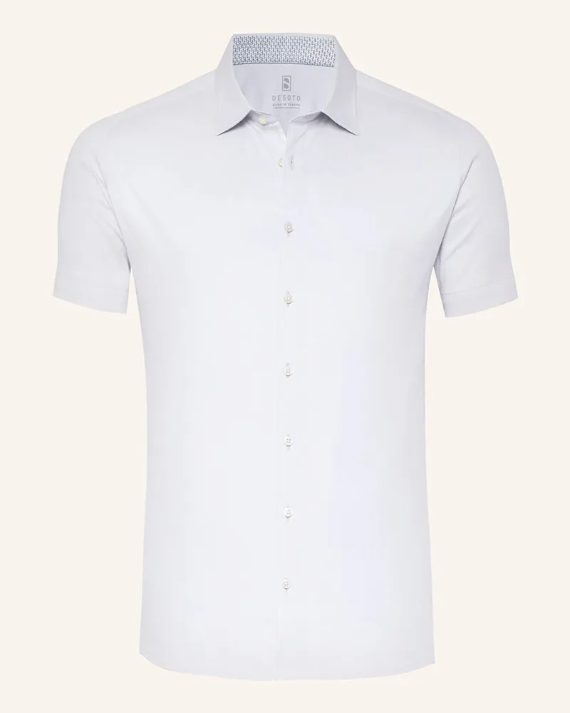 DESOTO Kurzarm-Hemd Extra Slim Fit Hellblau