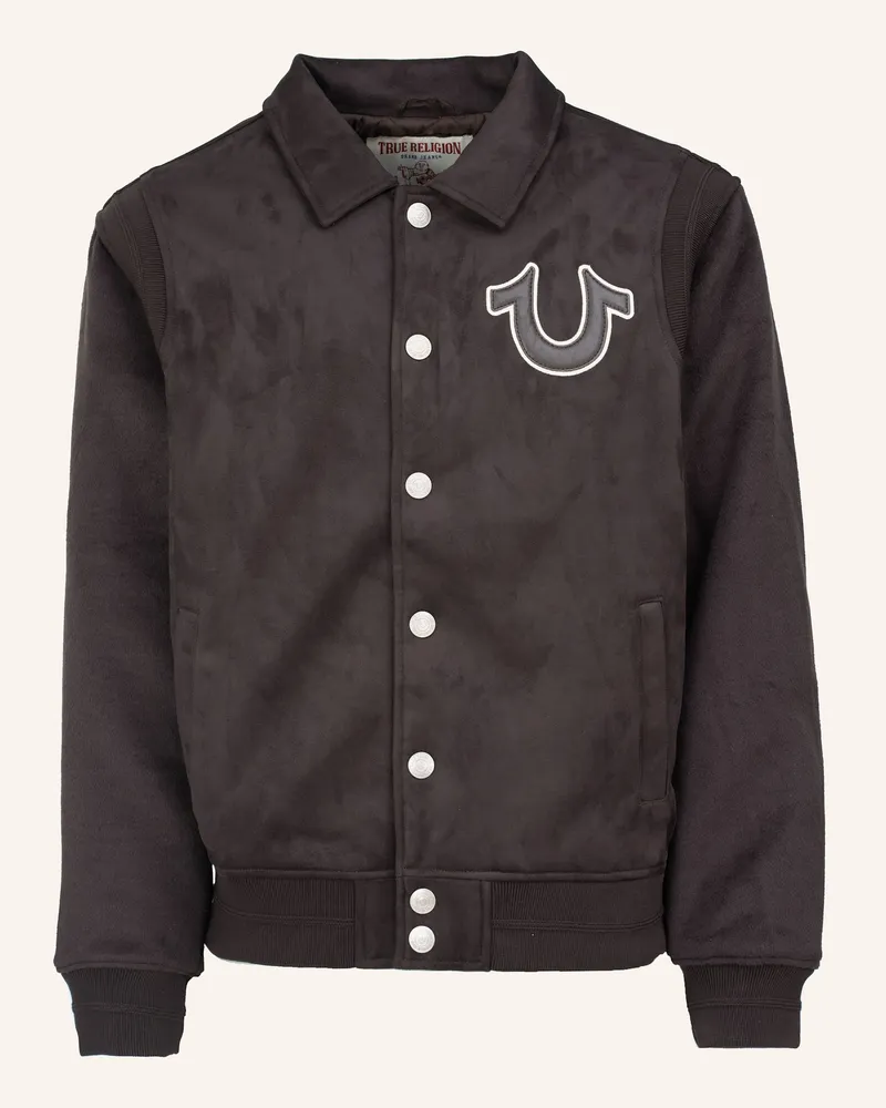 True Religion Bomberjacke Suede braun Braun