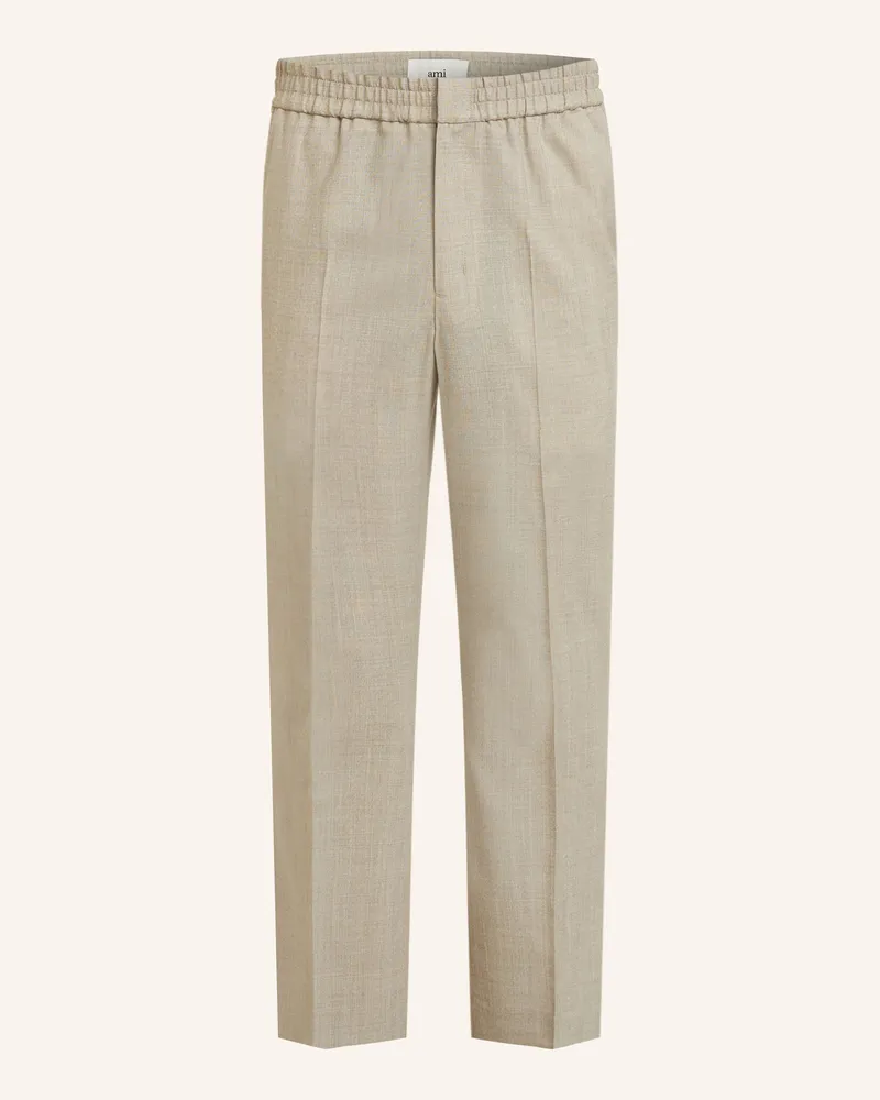 AMI Paris Hose Regular Fit Beige