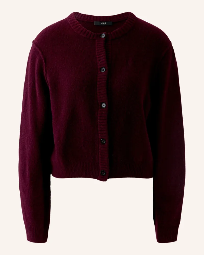 Oui  Strickjacke ILAYA Rot