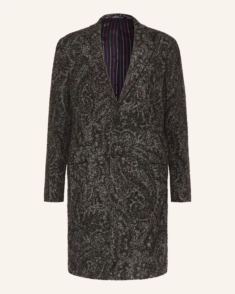 Etro Mantel Dunkelgrau