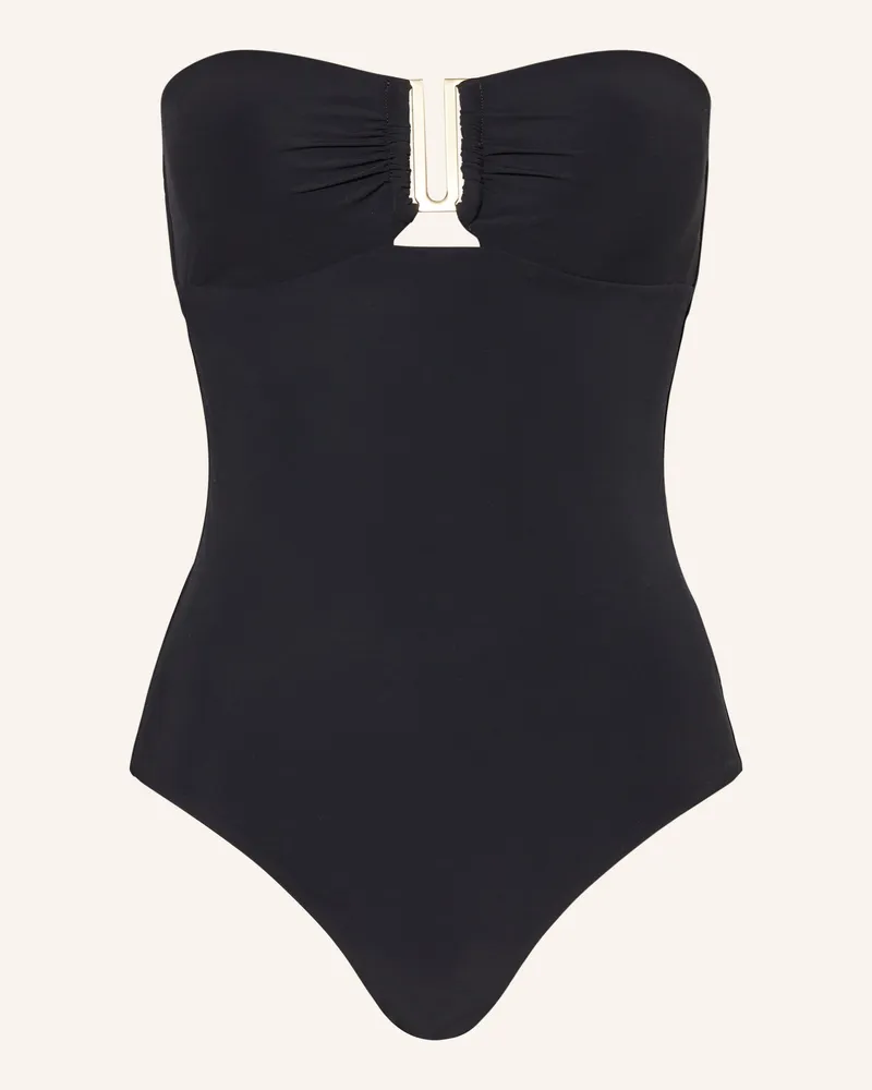 JETS Australia Bandeau-Badeanzug JETSET Schwarz