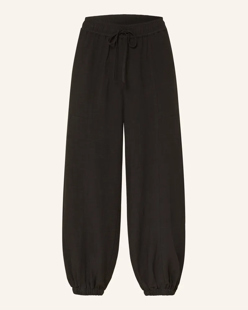 OPUS Hose Myha Im Jogging-Stil schwarz Schwarz