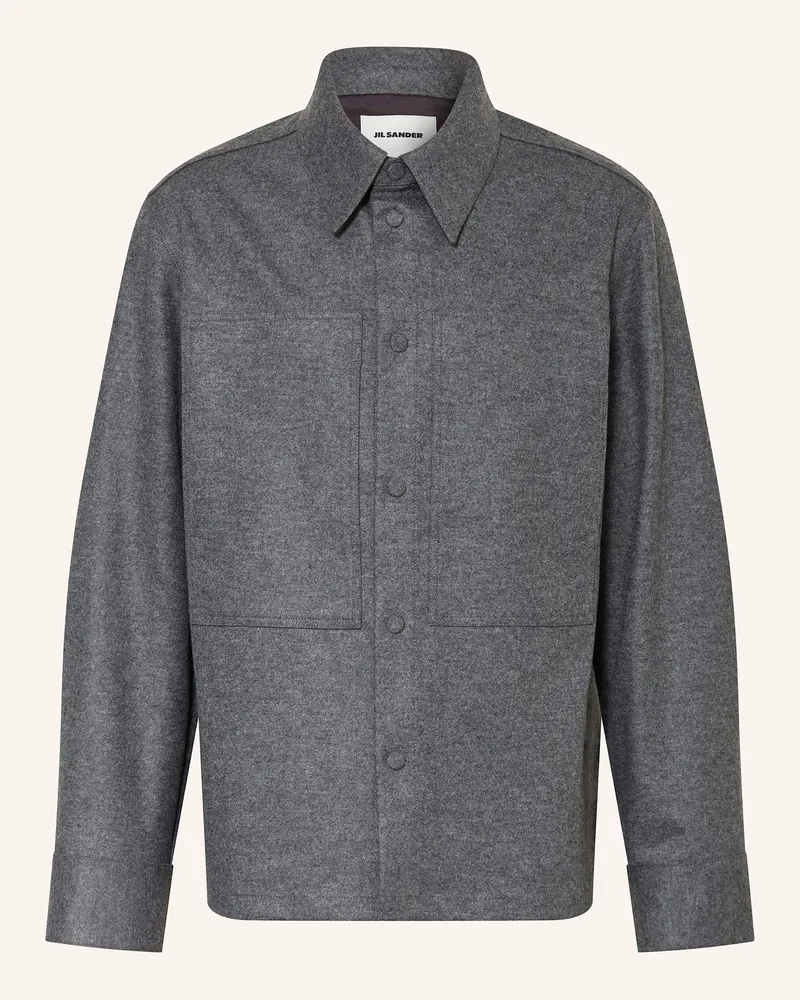 Jil Sander Hemd Comfort Fit Grau