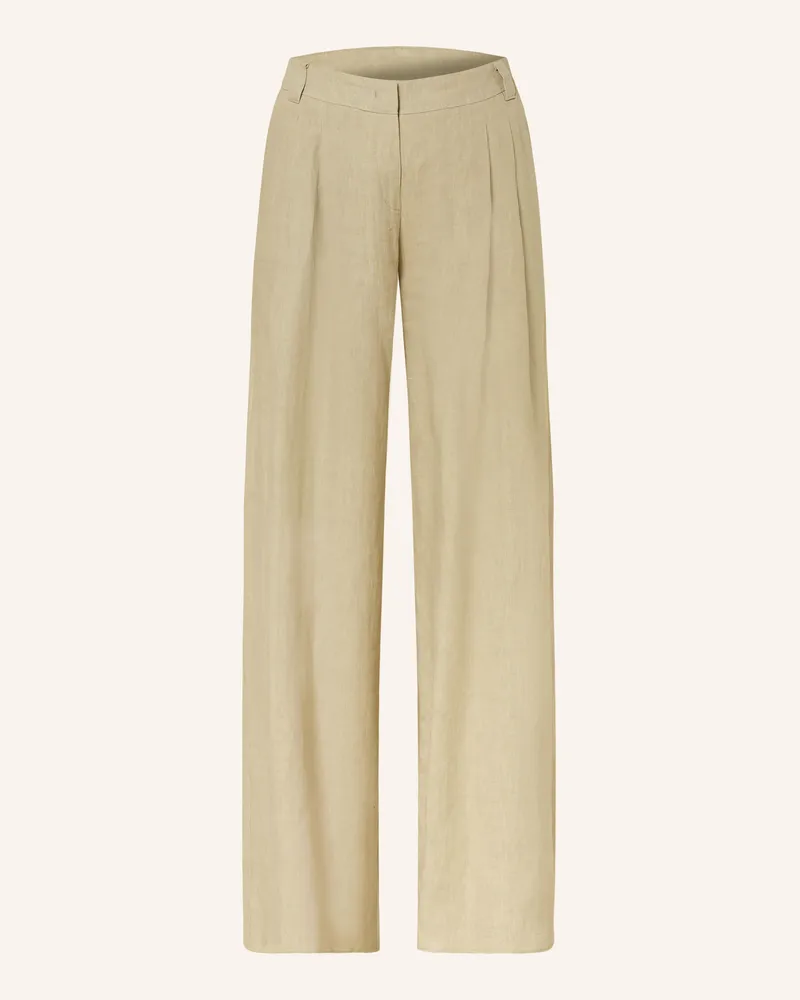 MARELLA Marlenehose aus Leinen Khaki