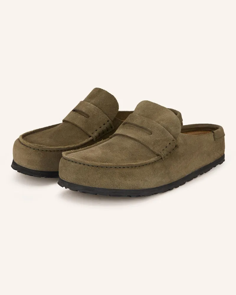 Birkenstock Mules NAPLES WRAPPED Dunkelgrün
