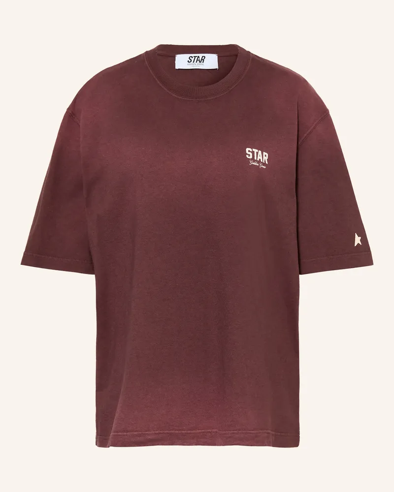 Golden Goose T-Shirt Star rot Dunkelrot