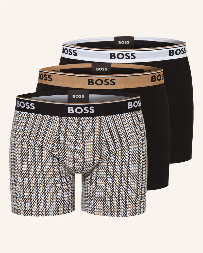 HUGO BOSS 3er-Pack Boxershorts POWER Schwarz