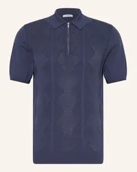 Reiss Strick-Poloshirt TROPIC Blau