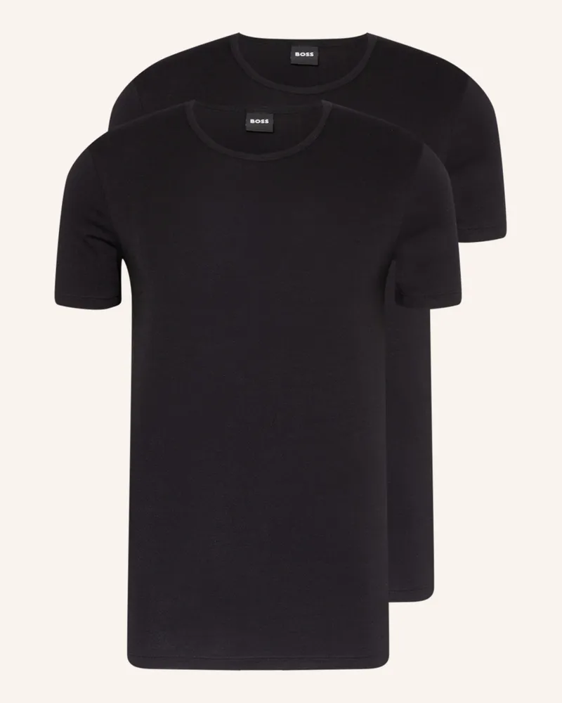 HUGO BOSS 2er-Pack T-Shirts Modern schwarz Schwarz