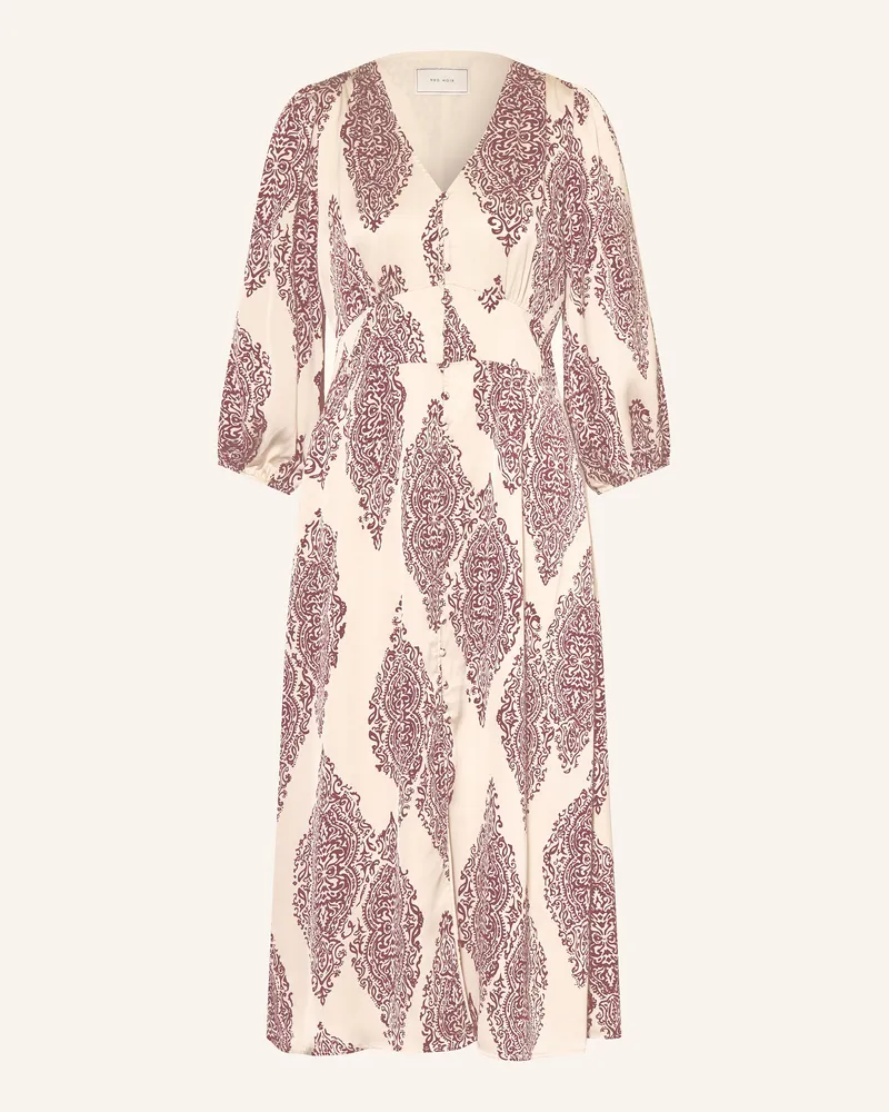 Neo Noir Kleid OLANA mit 3/4-Arm Dunkelrot