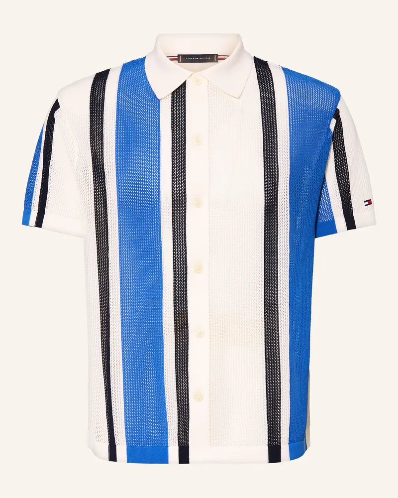 Tommy Hilfiger Strickhemd Comfort Fit Ecru
