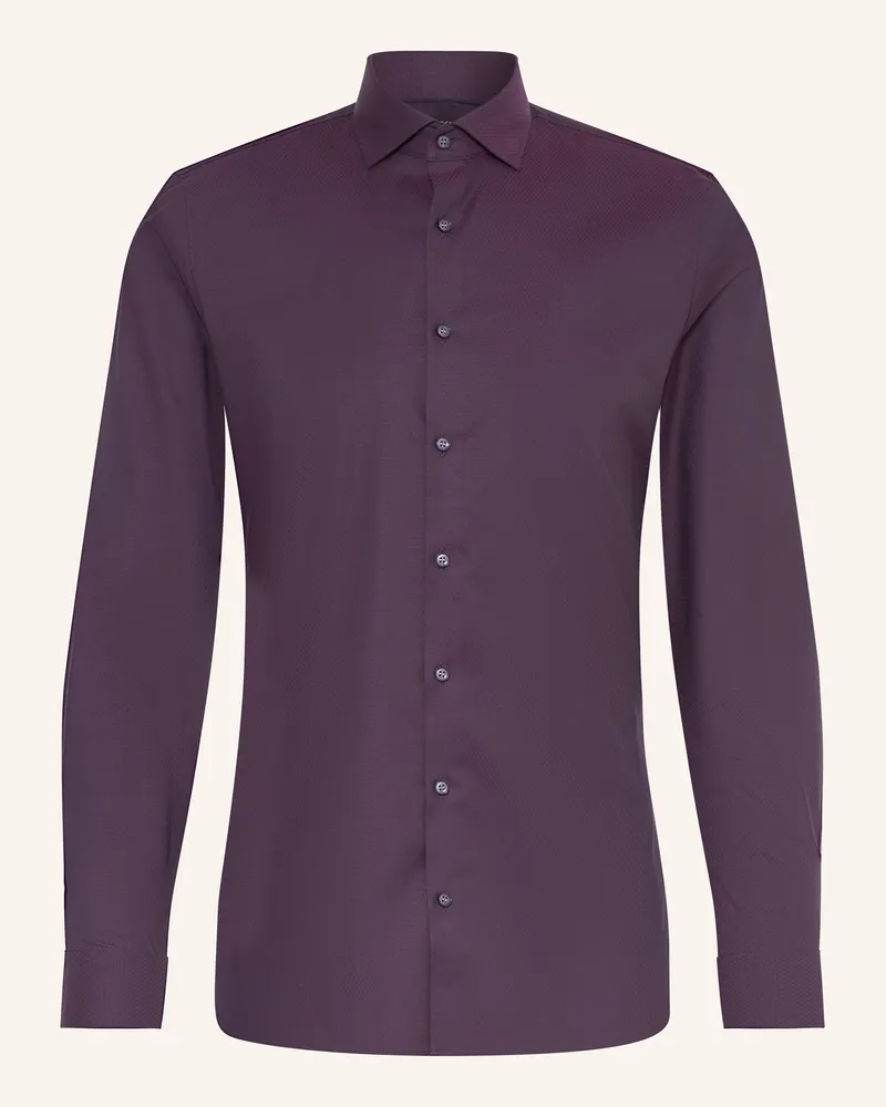 Olymp Hemd No. Six super slim Dunkellila