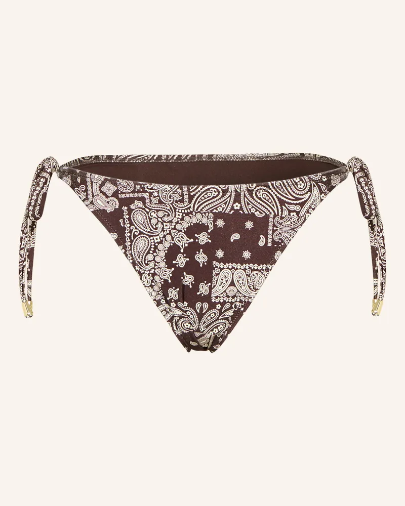 Mrs & HUGS Triangel-Bikini-Hose Dunkelbraun
