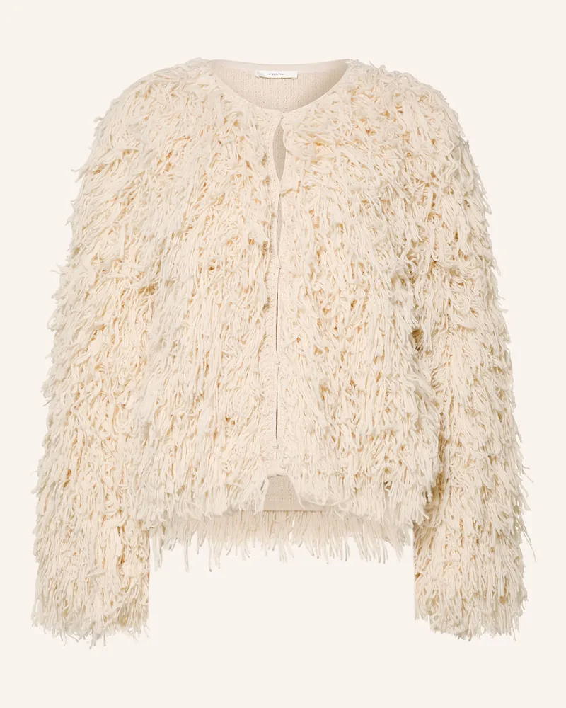 Frame Denim Strickjacke Mit Alpaka weiss Creme