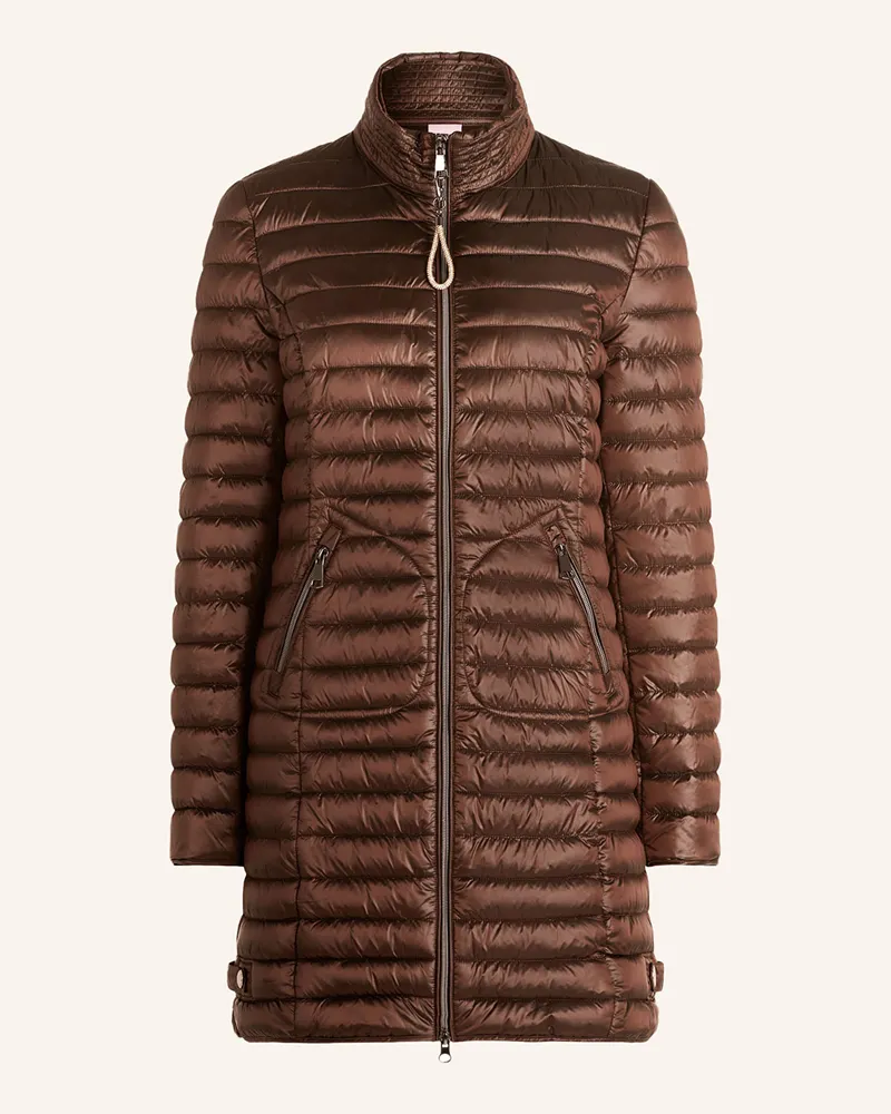 Cartoon Steppmantel Dunkelbraun