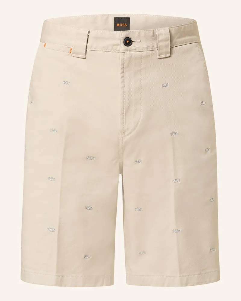 HUGO BOSS Chinoshorts Straight Fit Beige