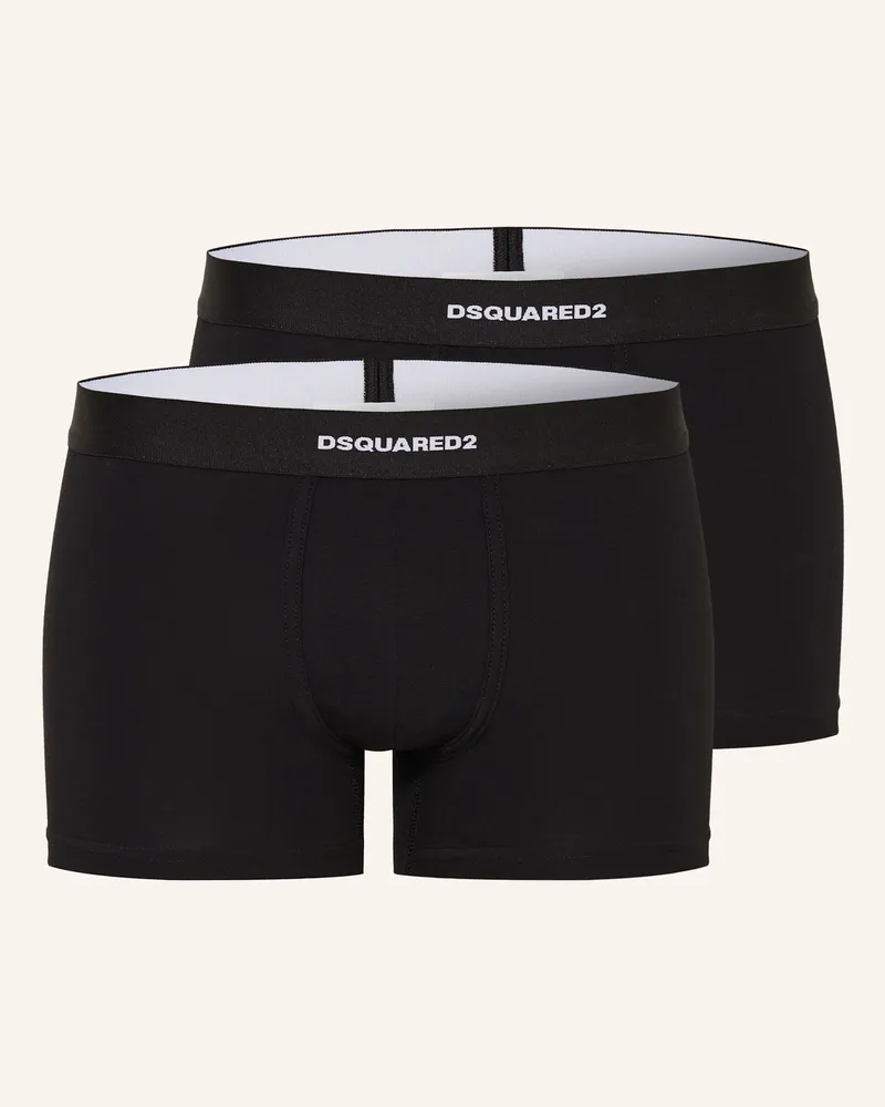 Dsquared2 2er-Pack Boxershorts schwarz Schwarz