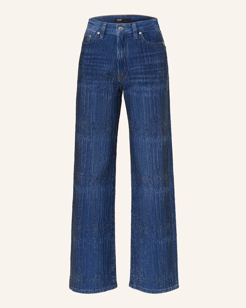 Maje Straight Jeans mit Schmucksteinen 0201