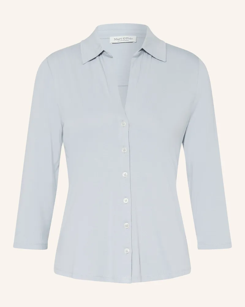 Marc O'Polo Jerseybluse Mit 3/4-Arm grau Blaugrau