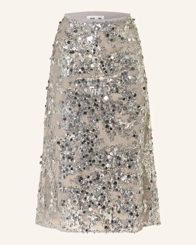 Baum und Pferdgarten Rock SHANIA mit Pailletten Silber