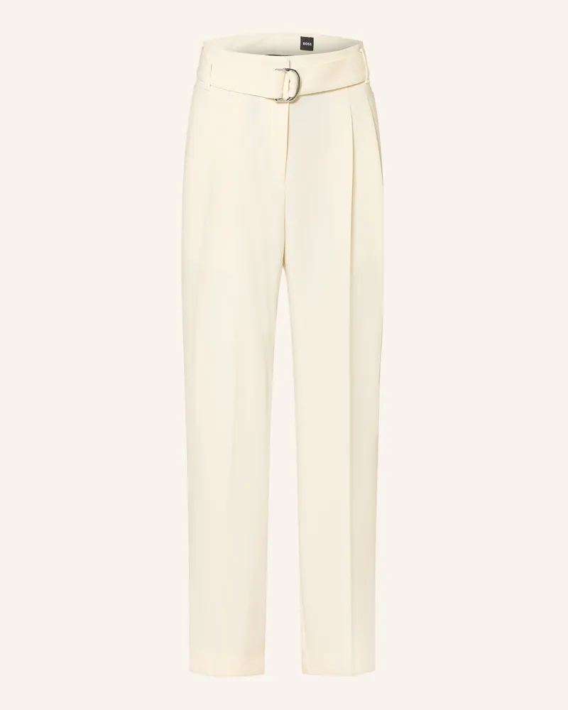 HUGO BOSS Marlenehose Tecarinah beige Ecru