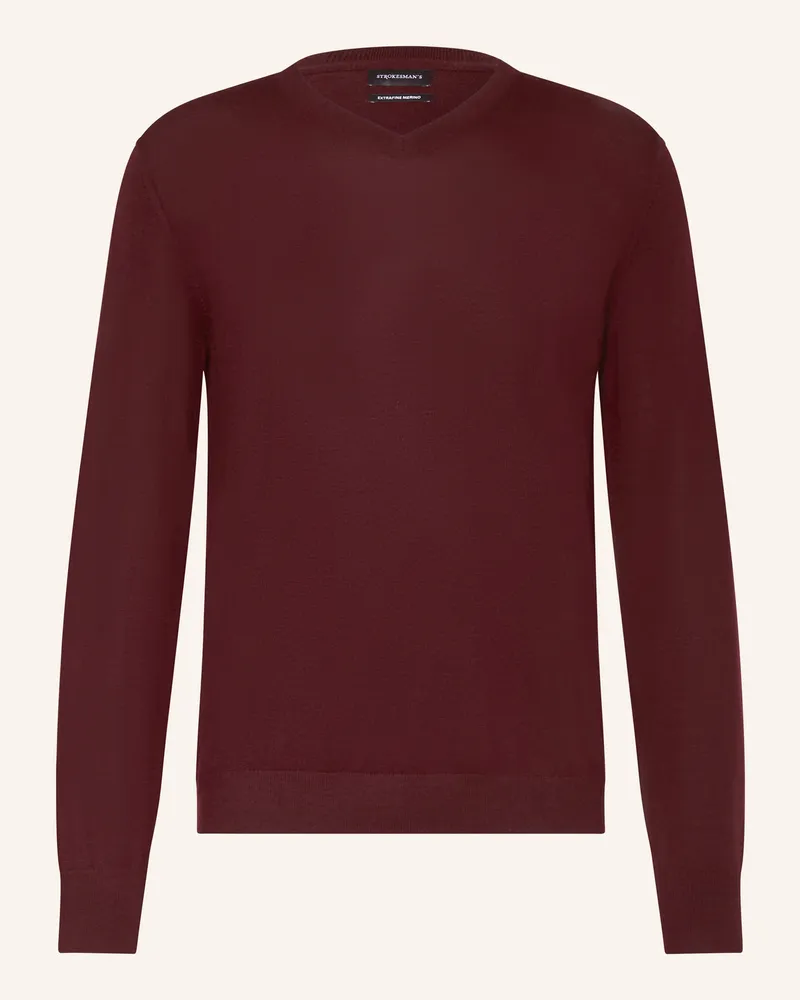 Strokesman's Pullover Aus Merinowolle rot Dunkelrot