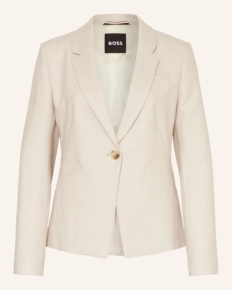 HUGO BOSS Flanellblazer JIA Hellgrau