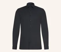 Hemd No. Six Super Slim blau