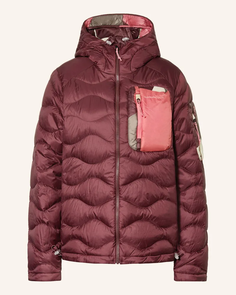 Peak Performance Daunenjacke Helium Aop Utility rot Dunkelrot