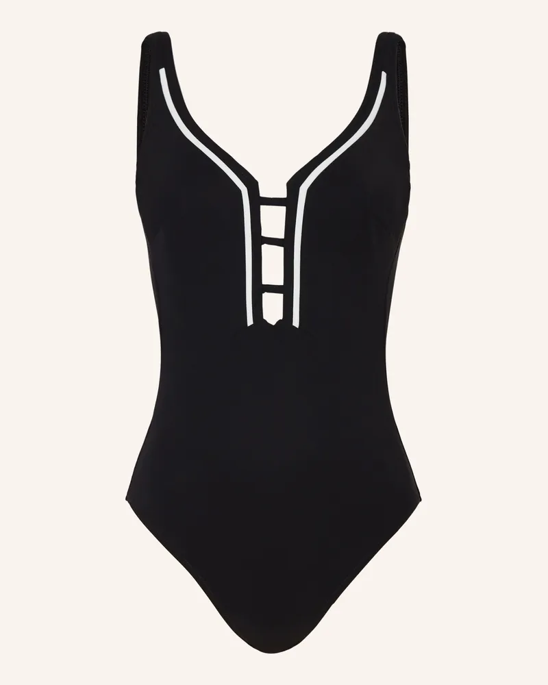 Maryan Mehlhorn Bügel-Badeanzug Monomar schwarz Schwarz