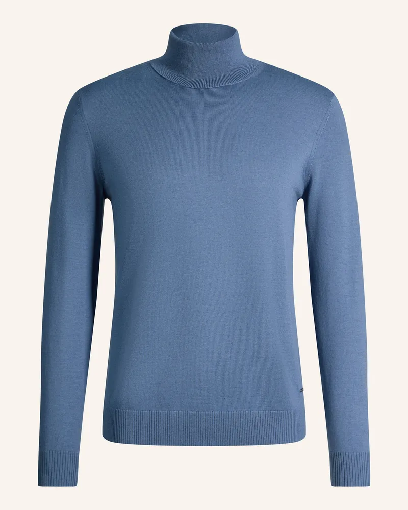 JOOP! Rollkragenpullover Donte Aus Merinowolle blau Blau