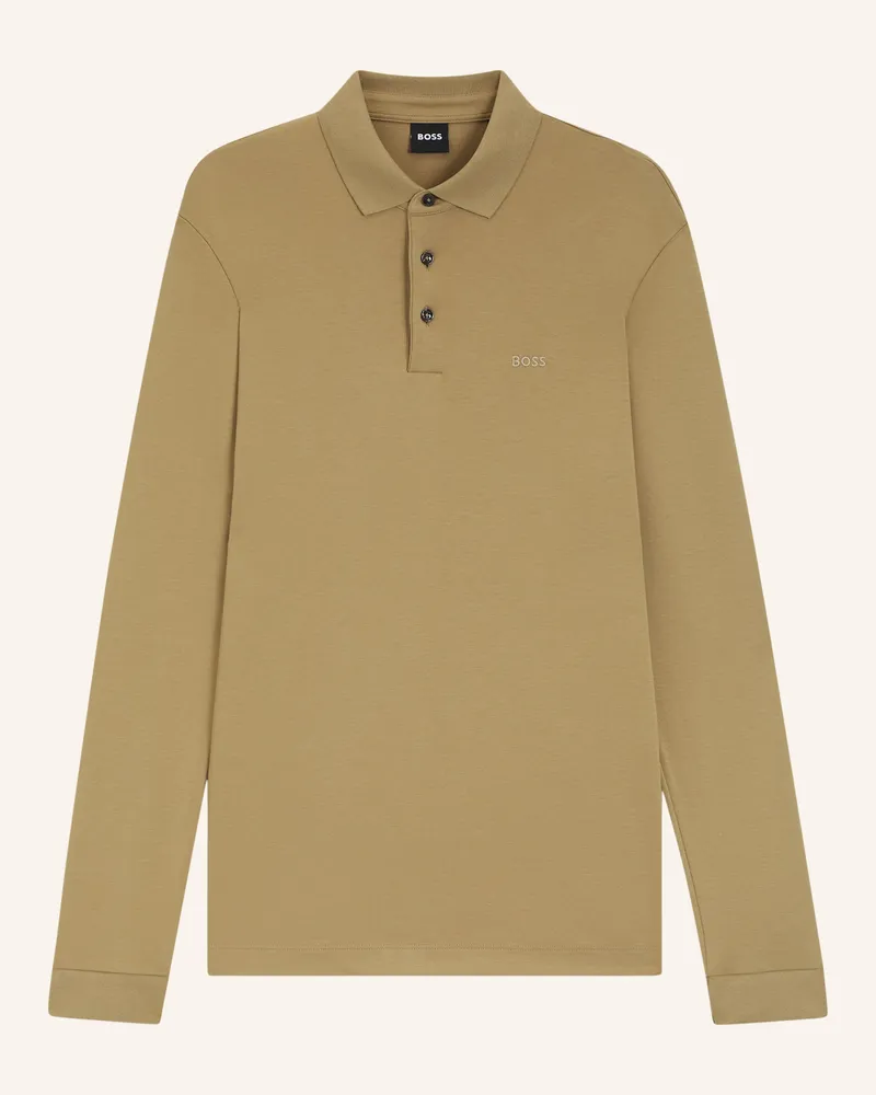 HUGO BOSS Jersey-Poloshirt Pado gruen Khaki