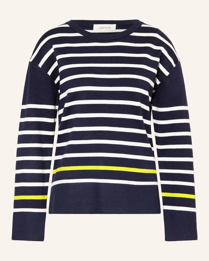 Cartoon Pullover Dunkelblau