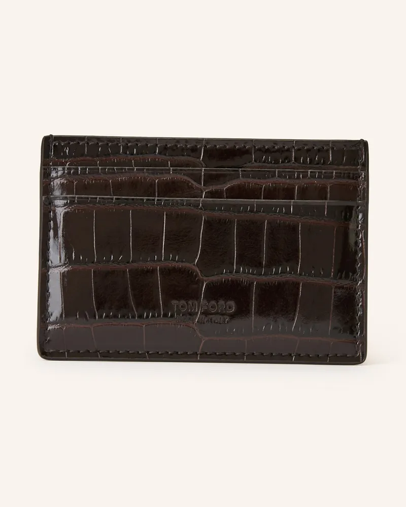 Tom Ford Kartenetui Dunkelbraun