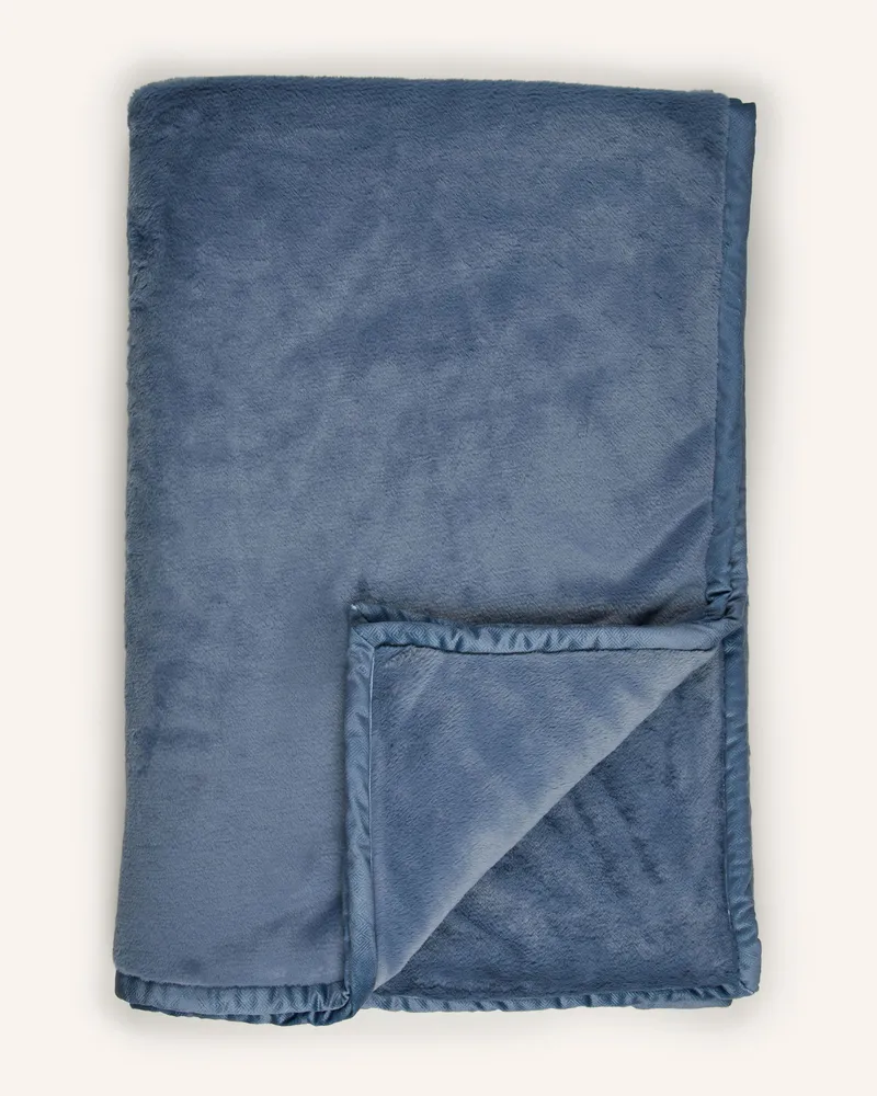 Zoeppritz Kunstfell-Plaid The Blanket blau Dunkelblau