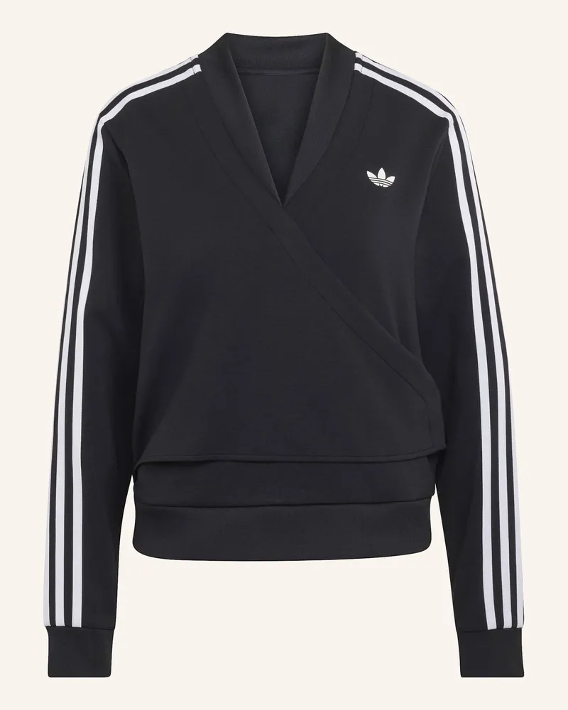 adidas Adiluna Season 2 Superstar Originals Jacke, Wickeldesign schwarz Schwarz
