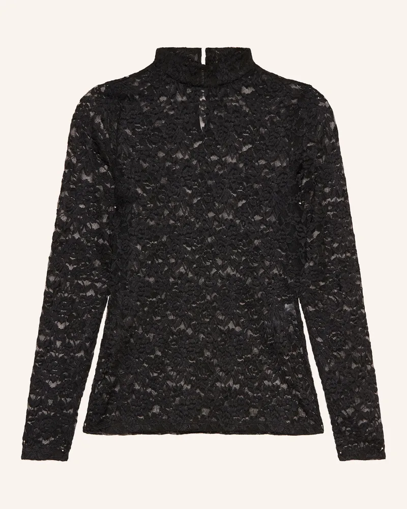 More & More Longsleeve Aus Spitze schwarz Schwarz