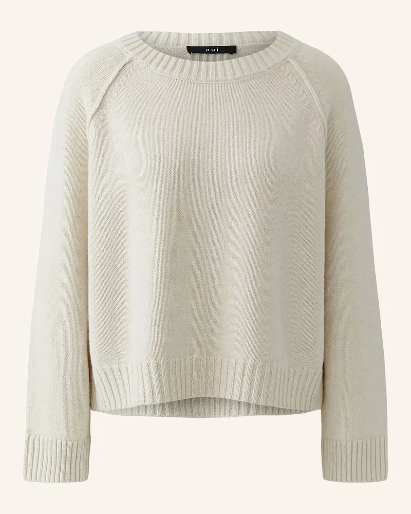 Oui  Pullover weiss Creme
