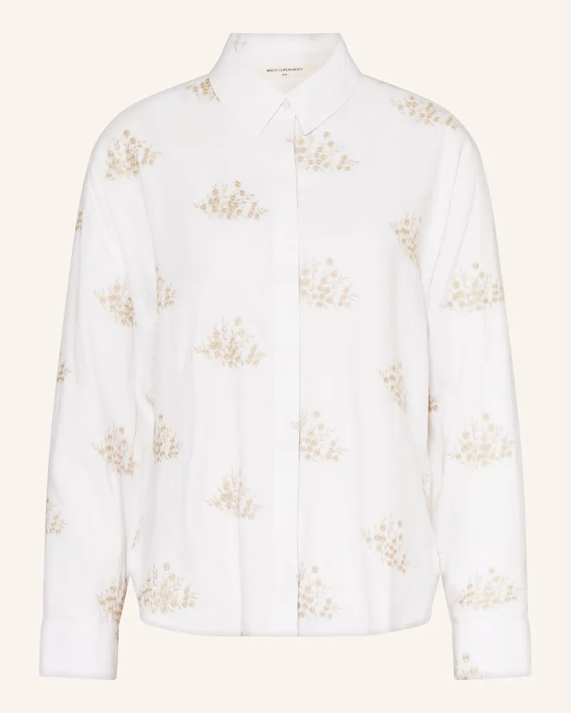 MOSS COPENHAGEN Hemdbluse MSCHRYAN CONELLA mit Leinen Weiss