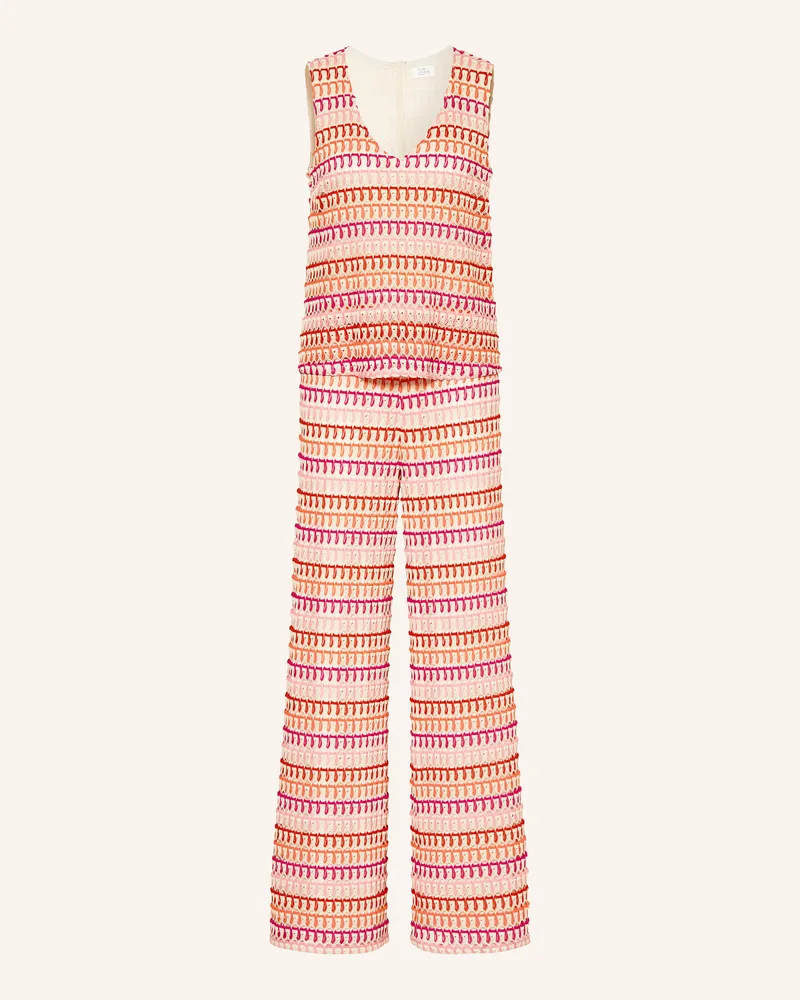 Vera Mont Strick-Jumpsuit Creme
