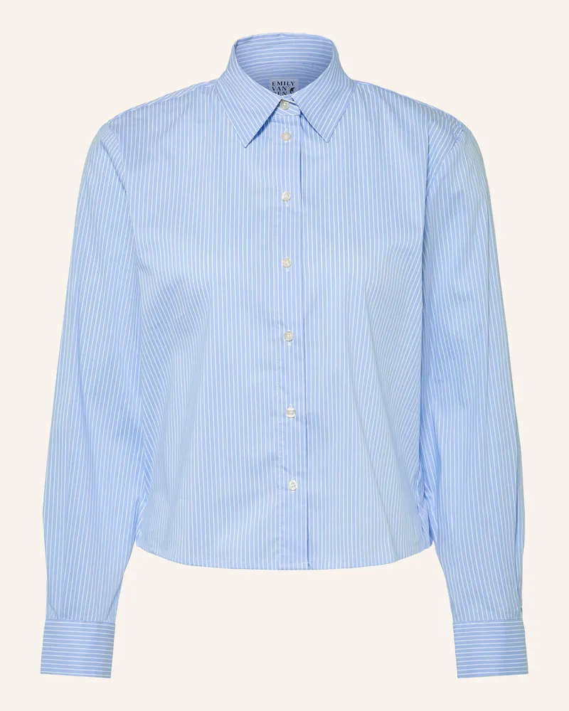 Emily van den Bergh Hemdbluse blau Hellblau