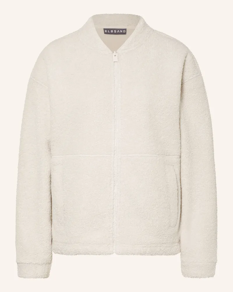 ELBSAND Teddyfell-Jacke Nette weiss Creme