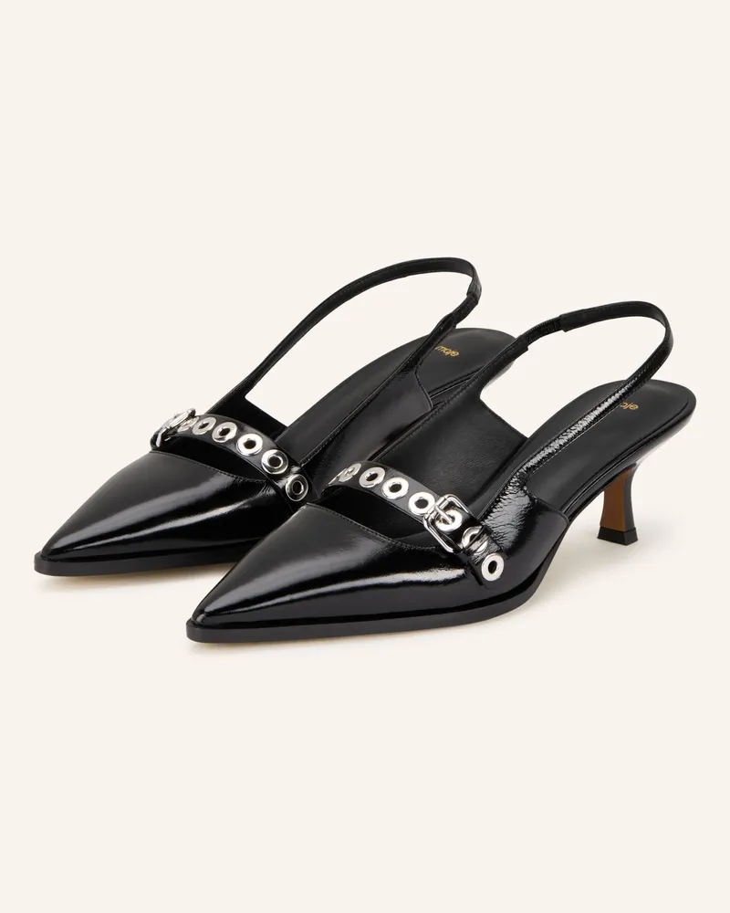 Maje Slingpumps Schwarz