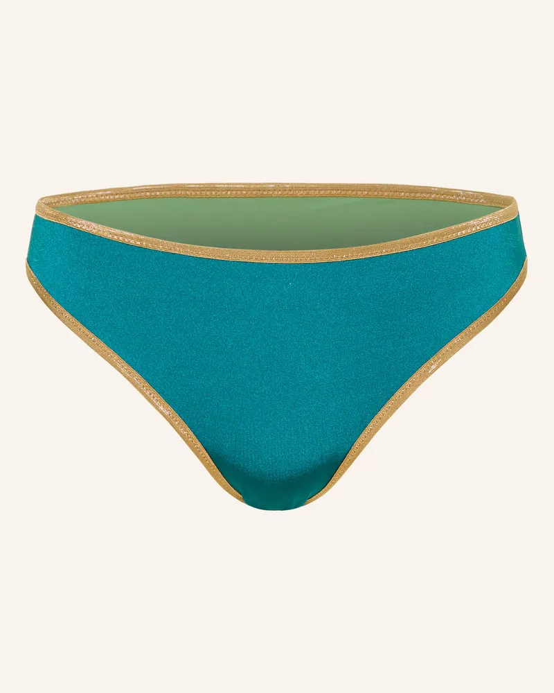 MYMARINI Basic-Bikini-Hose Shine Zum Wenden Mit Uv-Schutz 50+ gruen Petrol