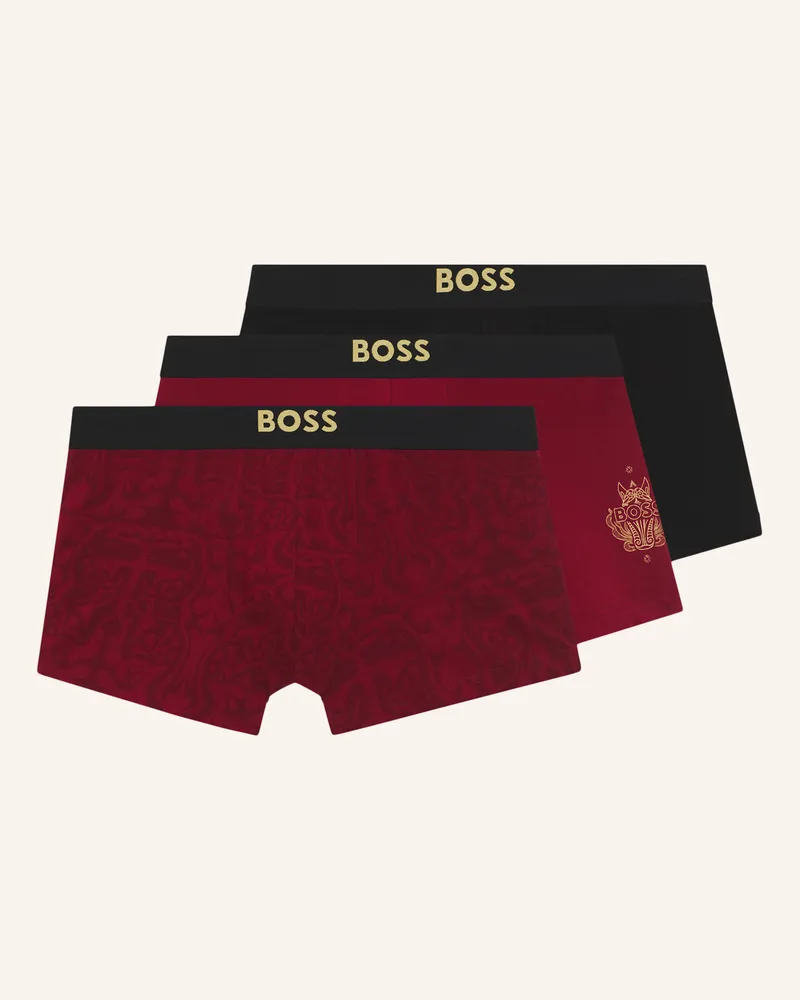 HUGO BOSS Boxershort TRUNK 3P CNY Rot