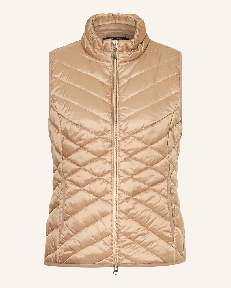 Betty Barclay Steppweste beige Cognac