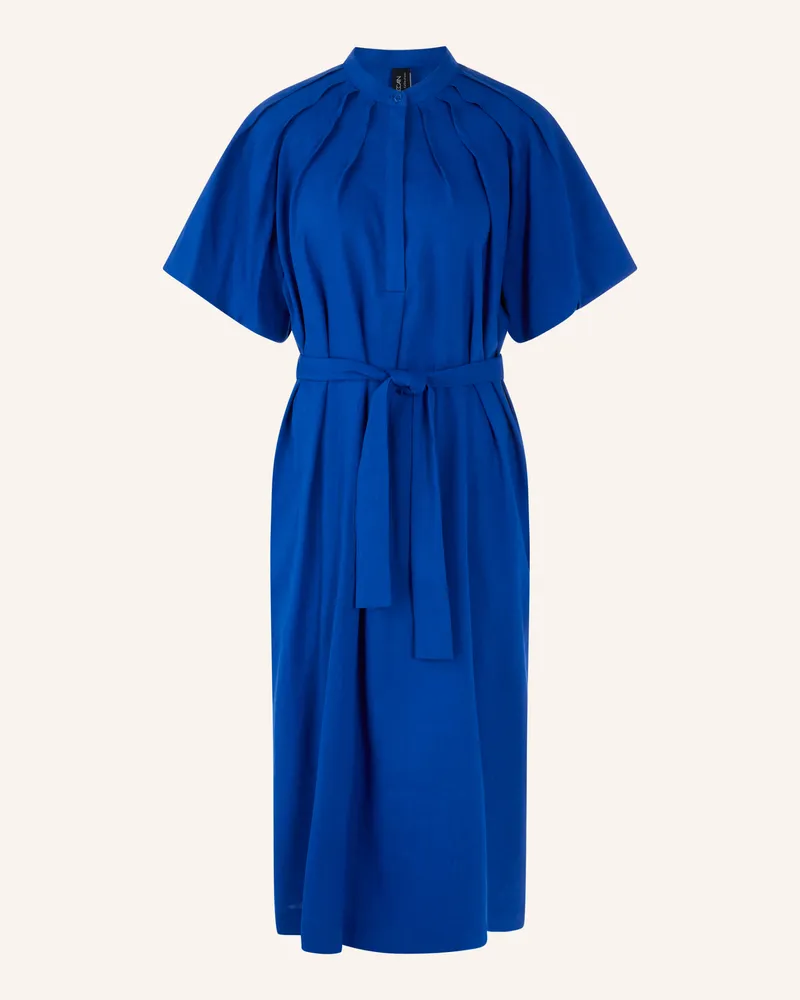 Marc Cain Kleid mit Leinen Dunkelblau