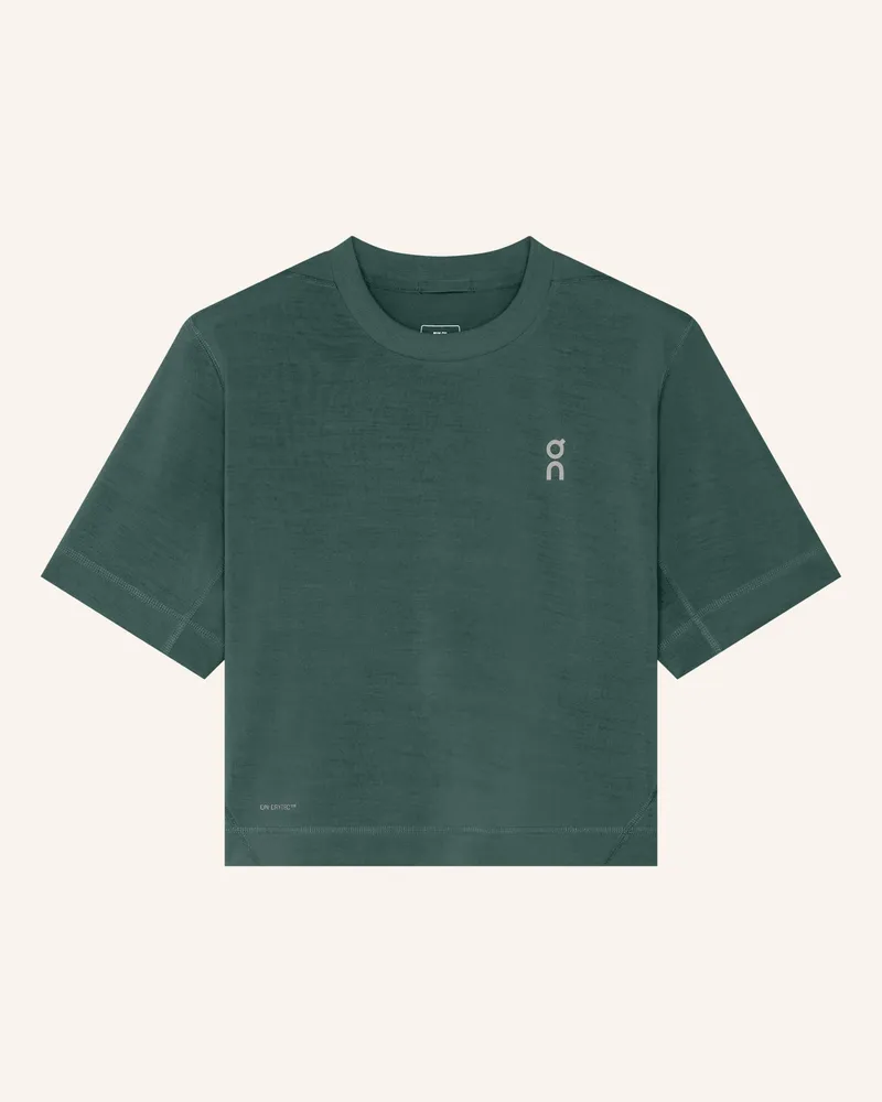 ON T-Shirt Train T-Crop gruen Grün