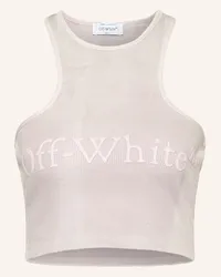 OFF-WHITE Cropped-Top LAUNDRY Lila